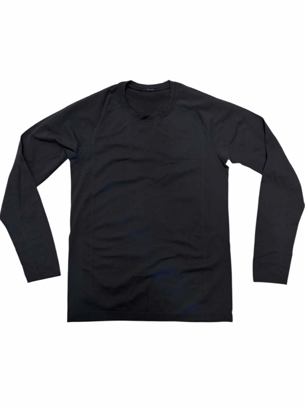 Like New Lululemon Men's Black Thermal Long-Sleeve Crew Neck - Medium